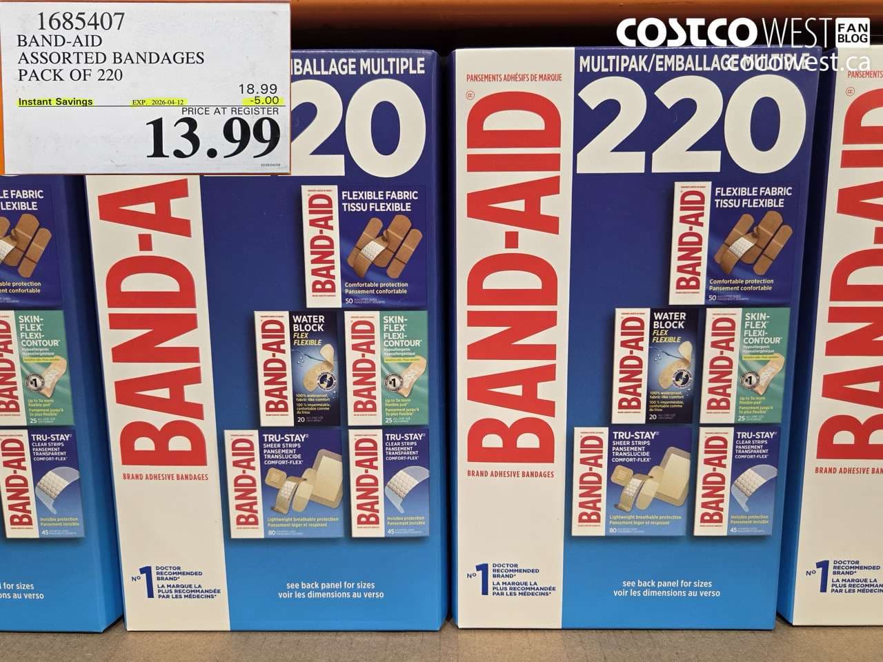 bandaid assorted bandages pack of 220