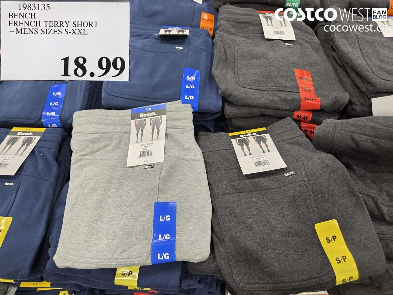 bench french terry short mens sizes sxxl