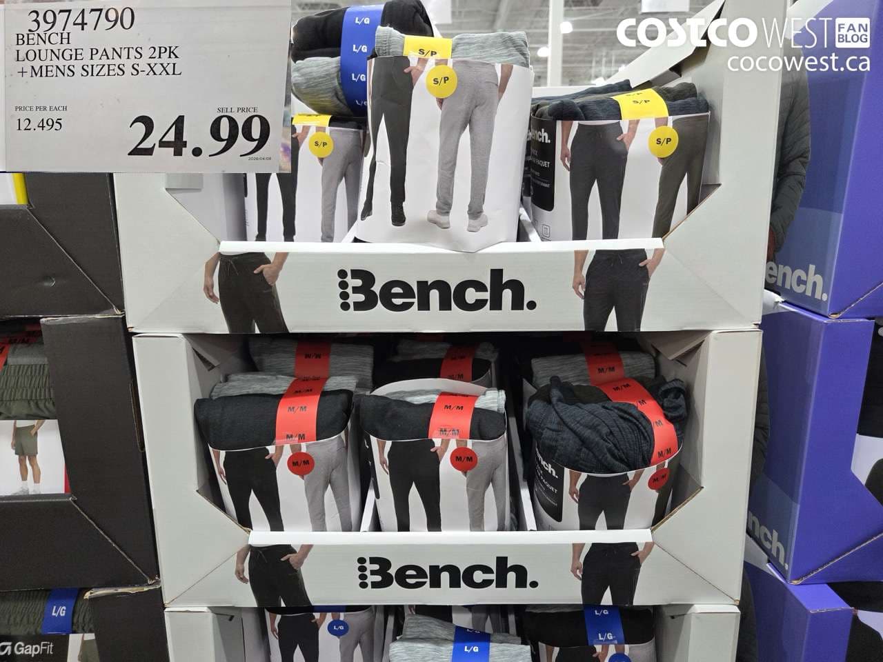 bench lounge pants 2pk  mens sizes sxxl