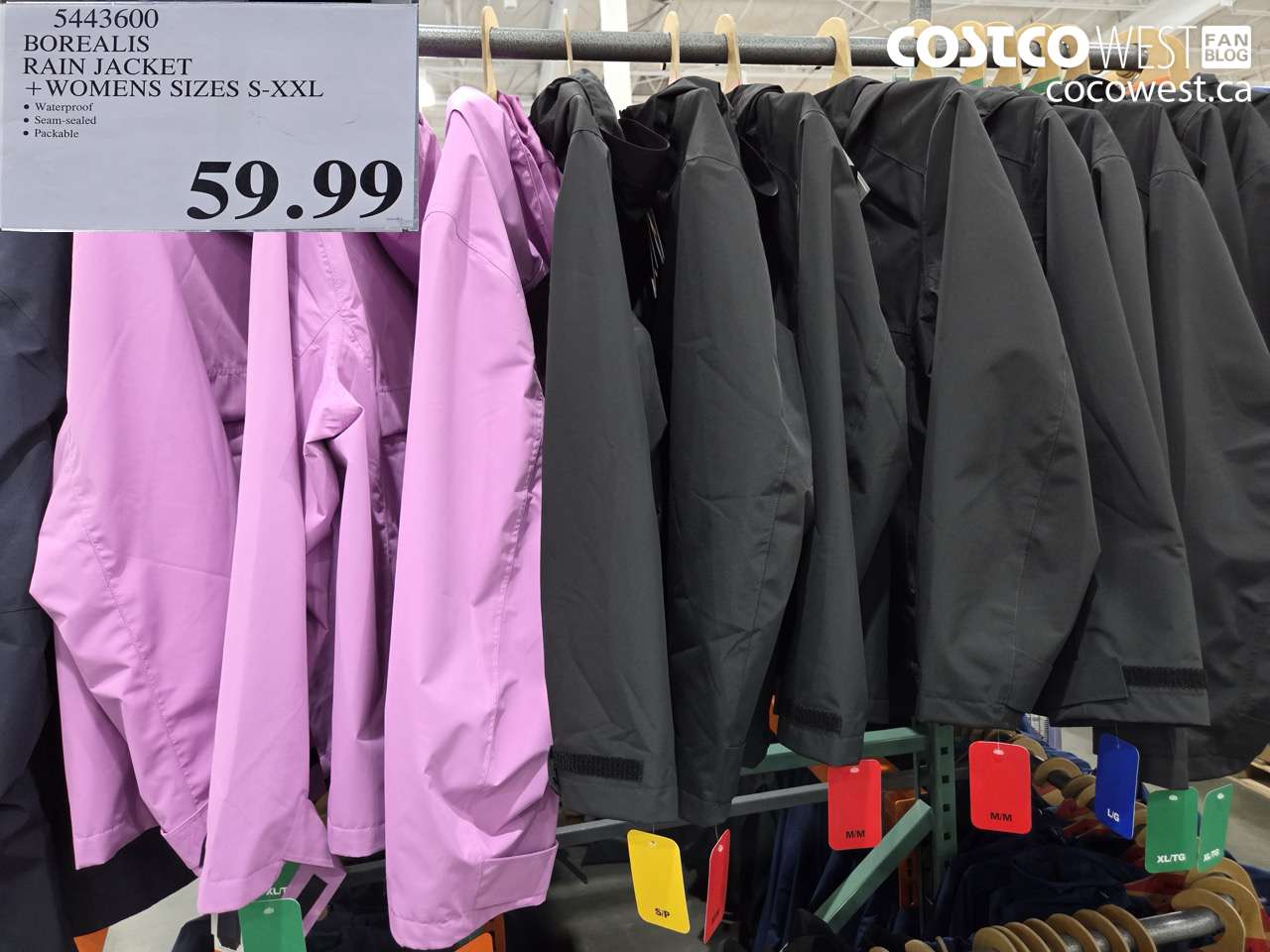 borealis rain jacket  womens sizes sxxl