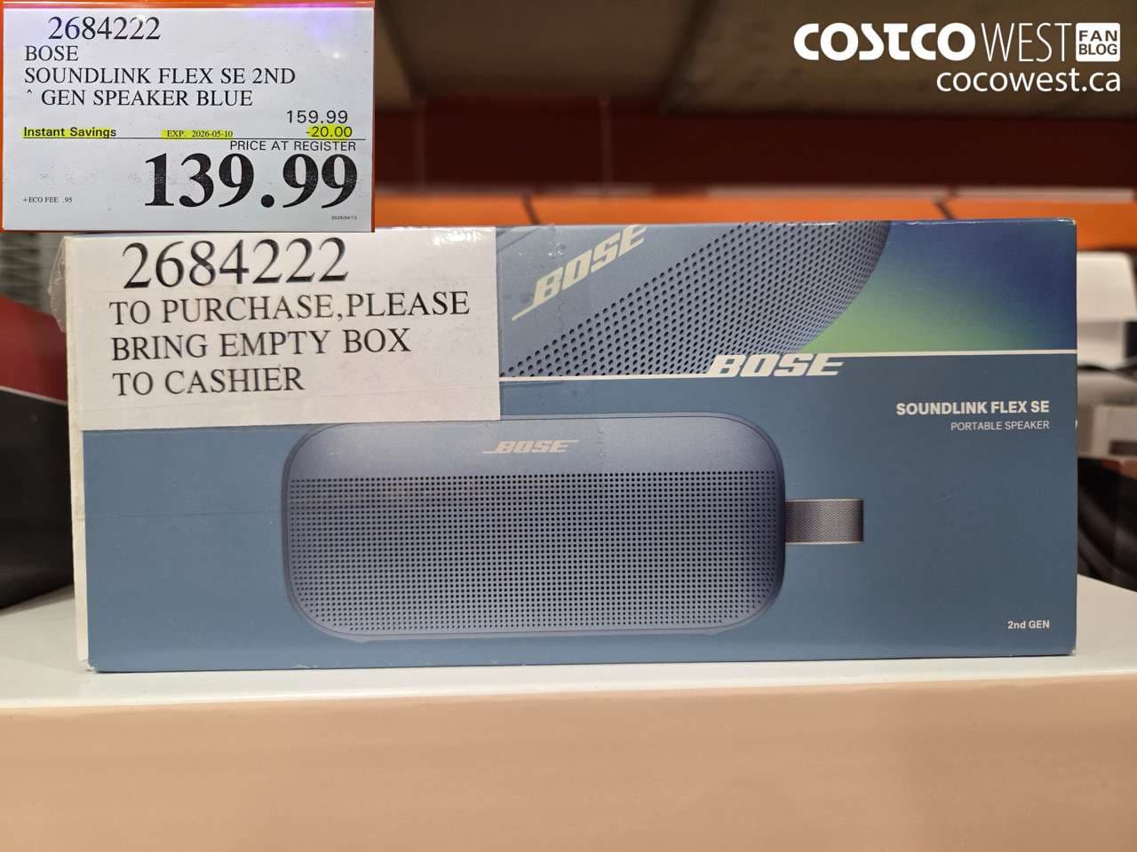 BOSE SOUNDLINK FLEX SE 2ND GEN SPEAKER BLUE