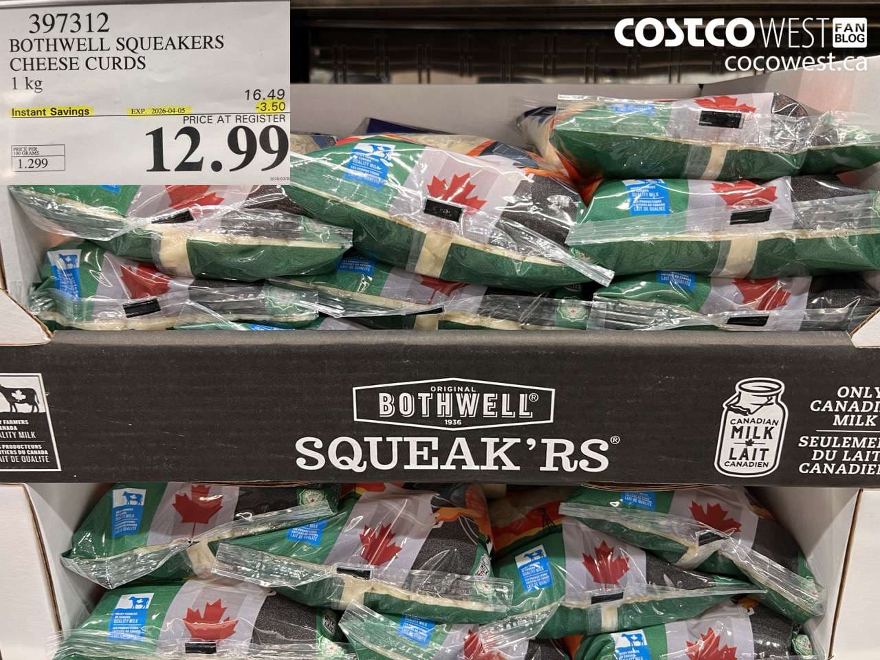 bothwell squeakers cheese curds 1kg