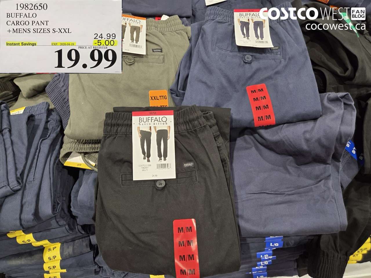 buffalo cargo pant  mens sizes sxxl