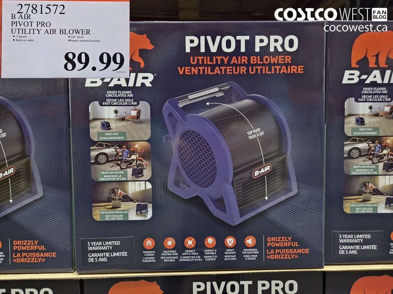 B AIR PIVOT PRO UTILITY AIR BLOWER