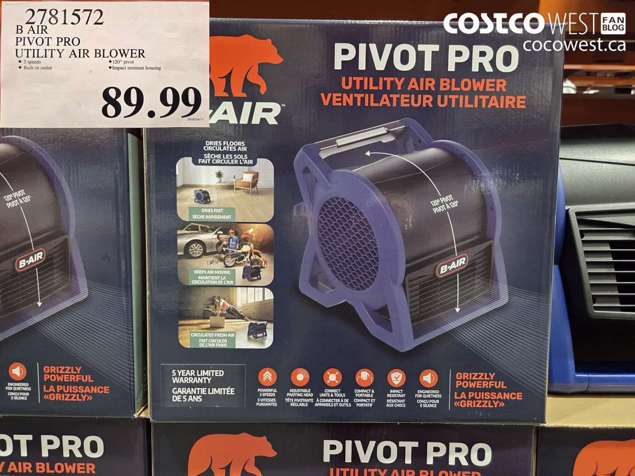 B AIR PIVOT PRO UTILITY AIR BLOWER