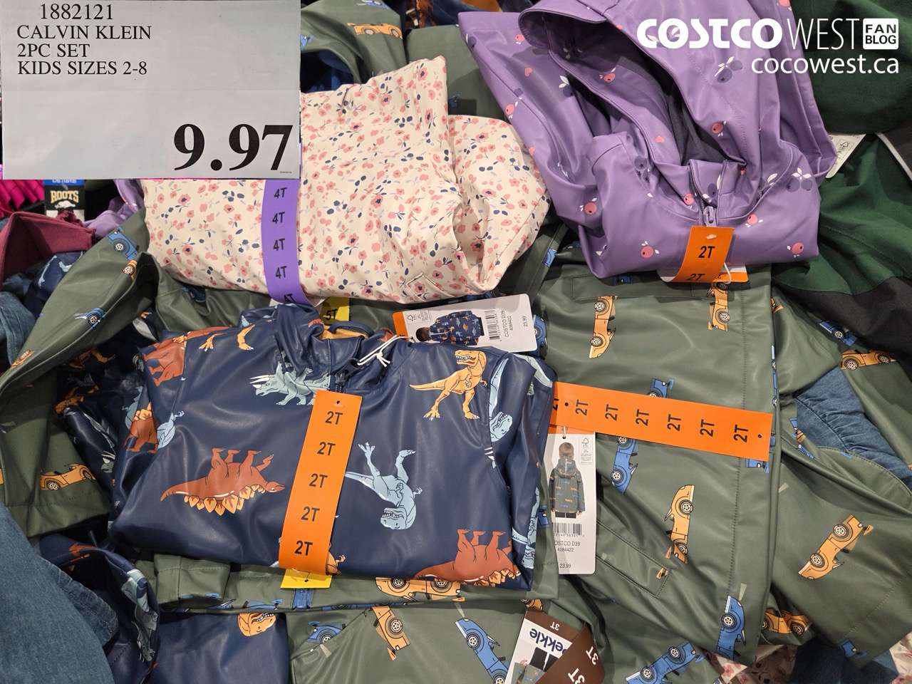 calvin klein 2pc set kids sizes 28