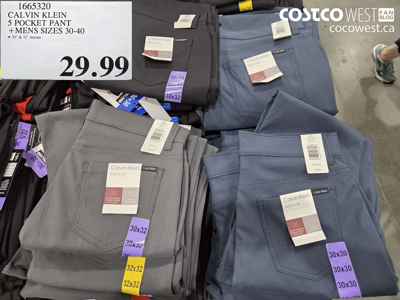 calvin klein 5 pocket pant mens sizes 3040