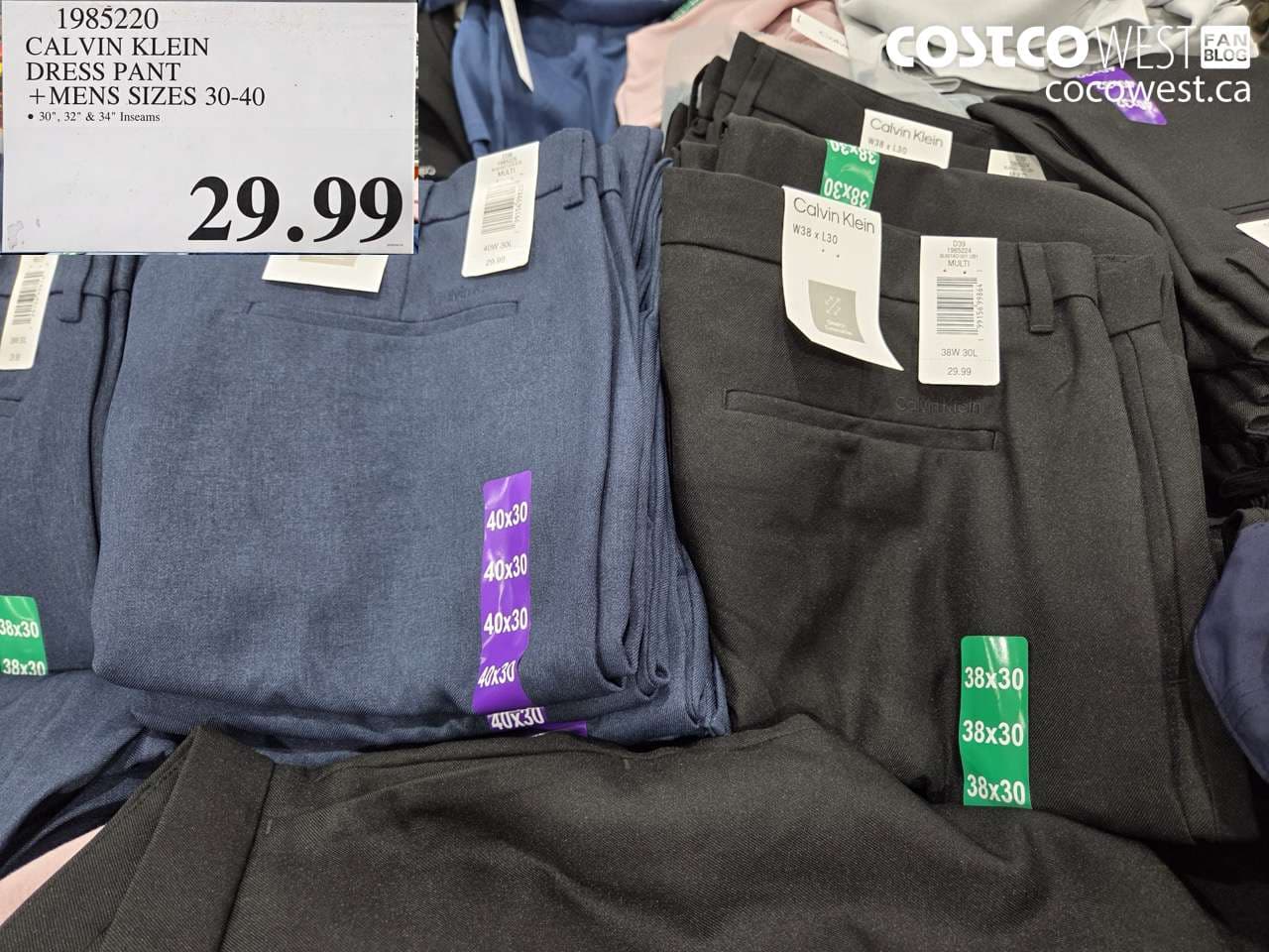 calvin klein dress pant  mens sizes 3040