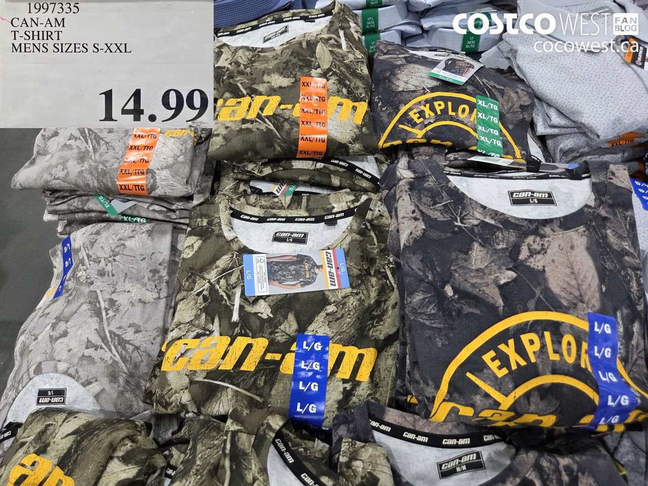 canam tshirt mens sizes sxxl