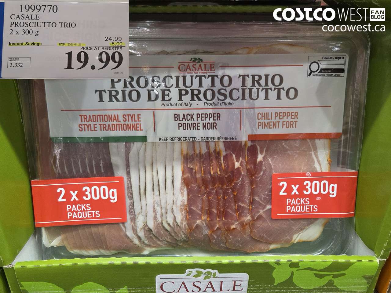 casale prosciutto trio 2 x 300 g
