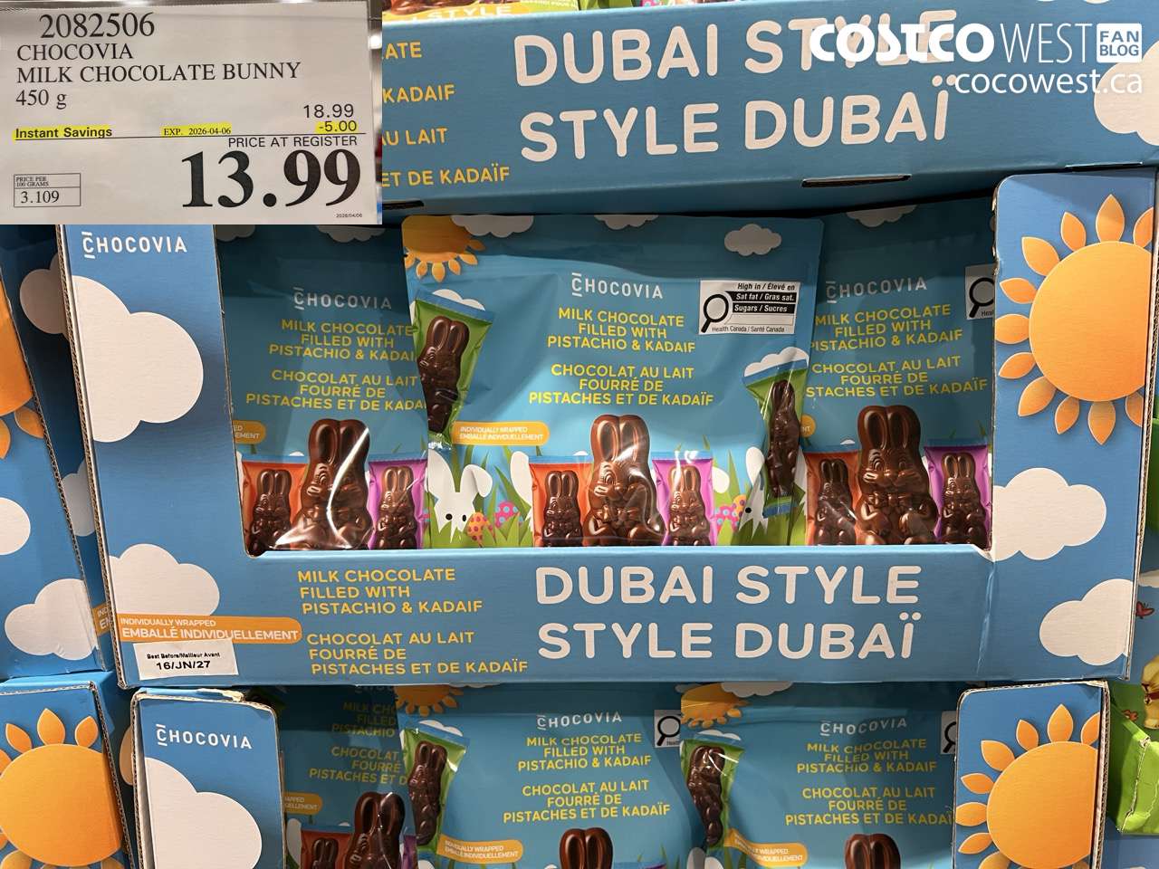 chocovia milk chocolate bunny 450 g