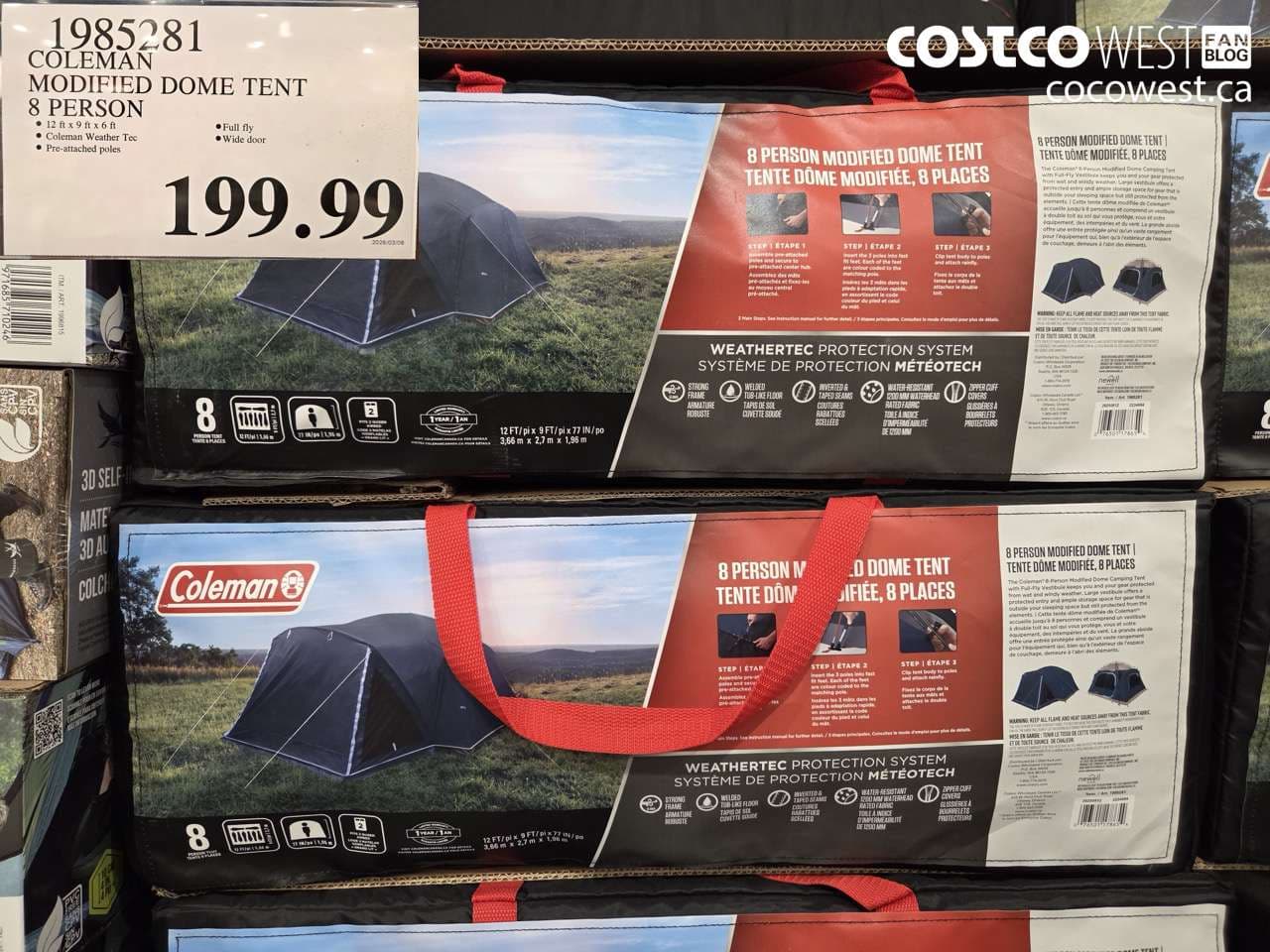 coleman modified dome tent 8 person