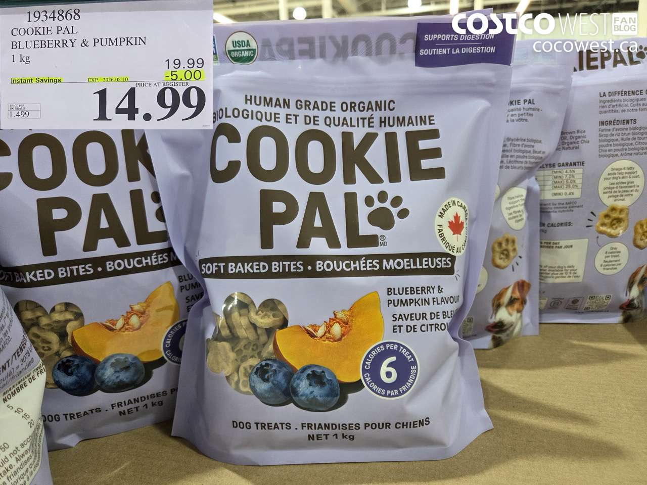 COOKIE PAL BLUEBERRY & PUMPKIN 1 KG