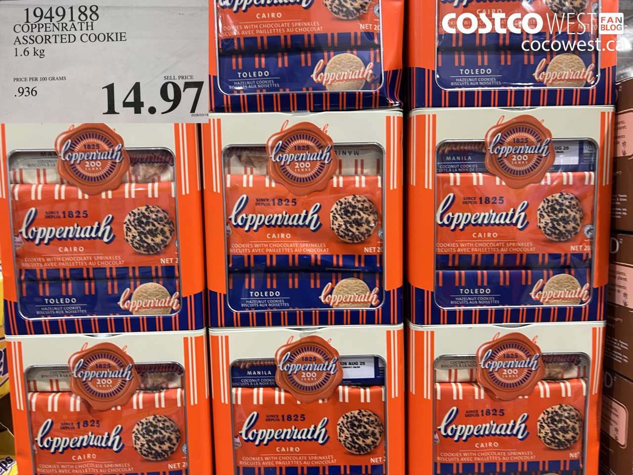 coppenrath assorted cookie 16 kg