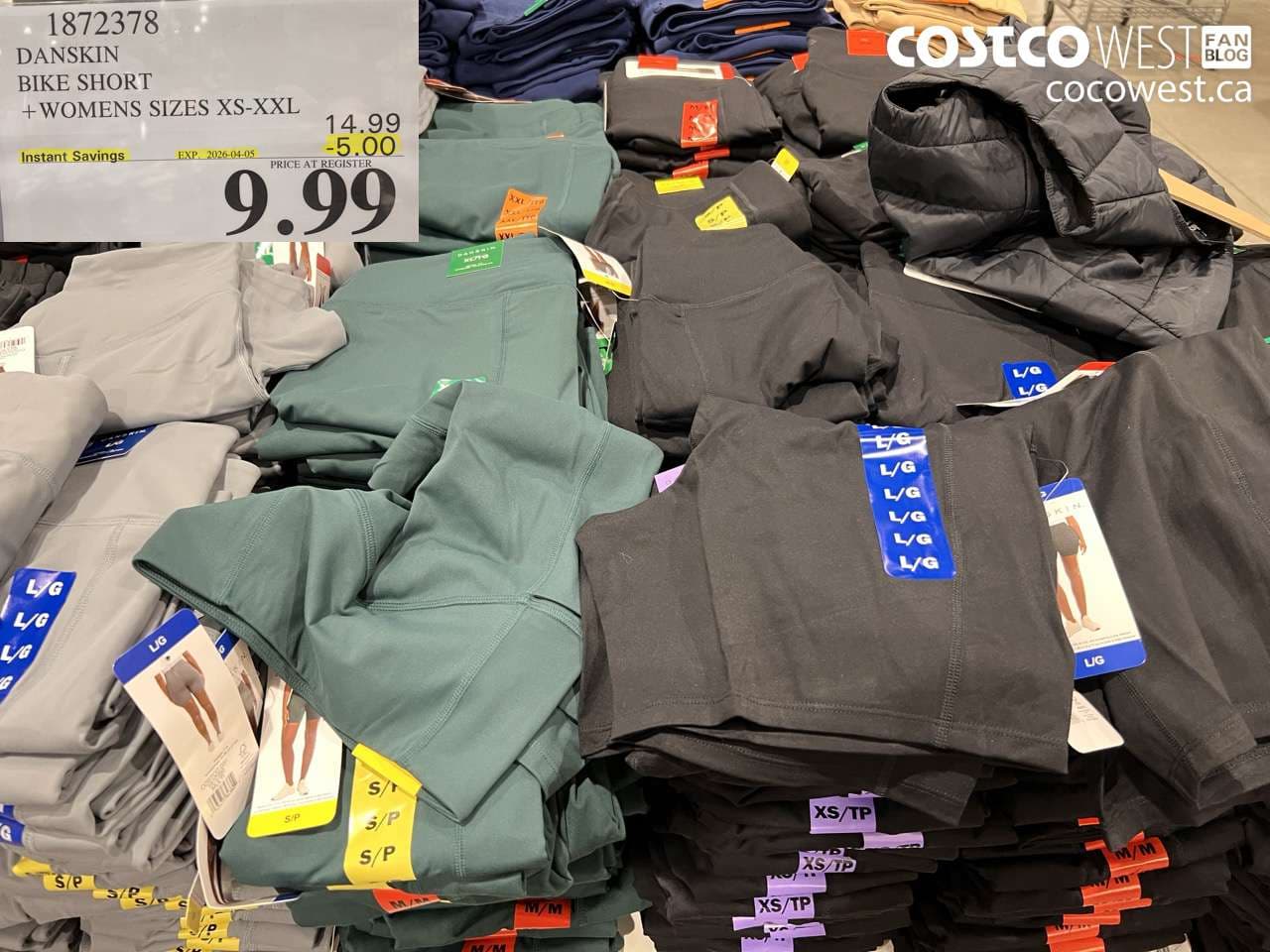 danskin bike short womens sizes xsxxl