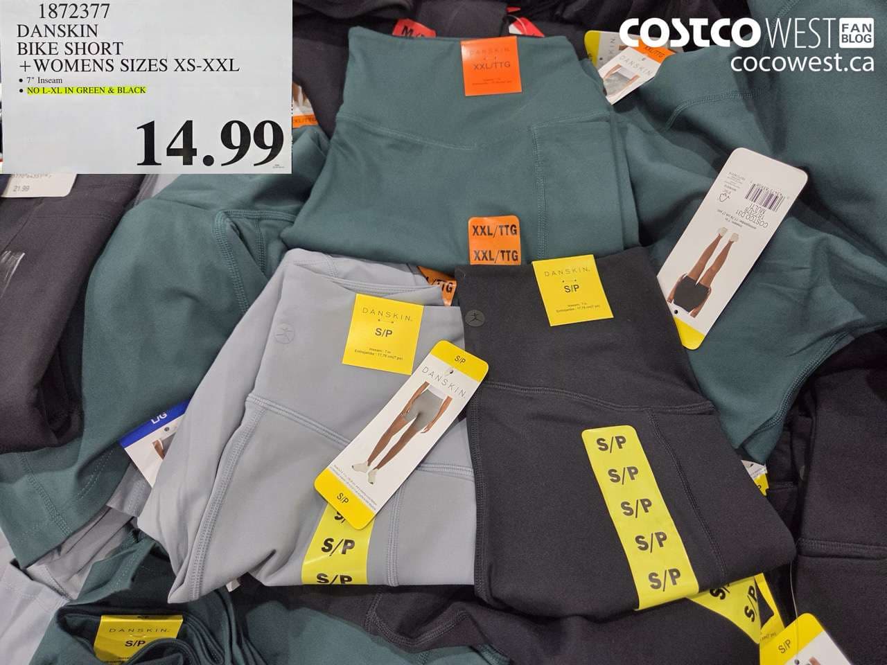 danskin bike short  womens sizes xsxxl