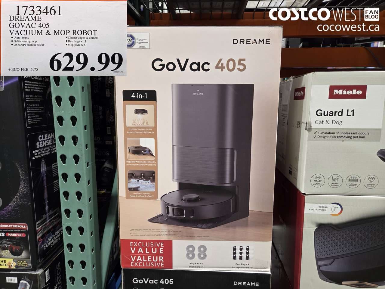 dreame govac 405 vacuum  mop robot