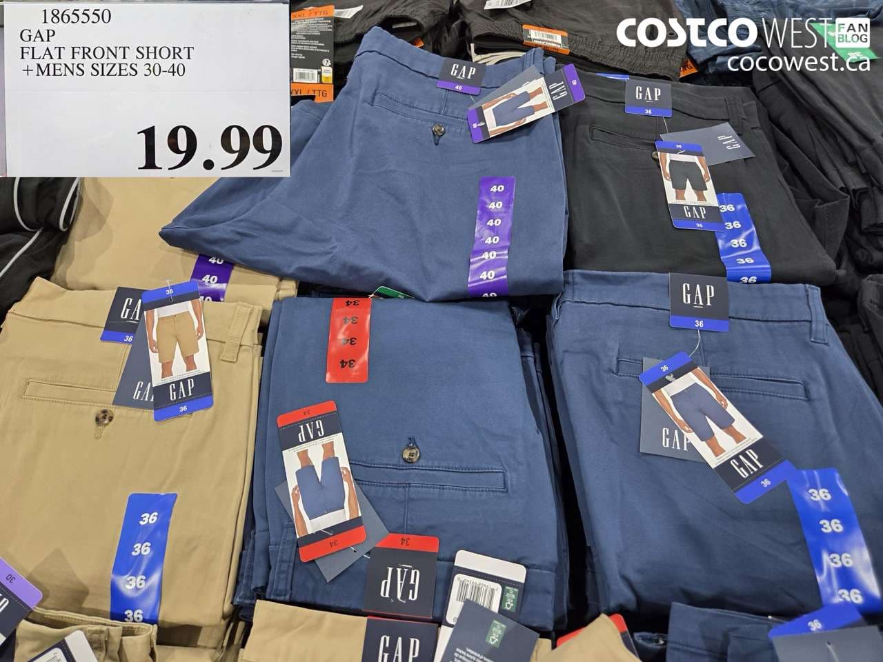 gap flat front short  mens sizes 3040