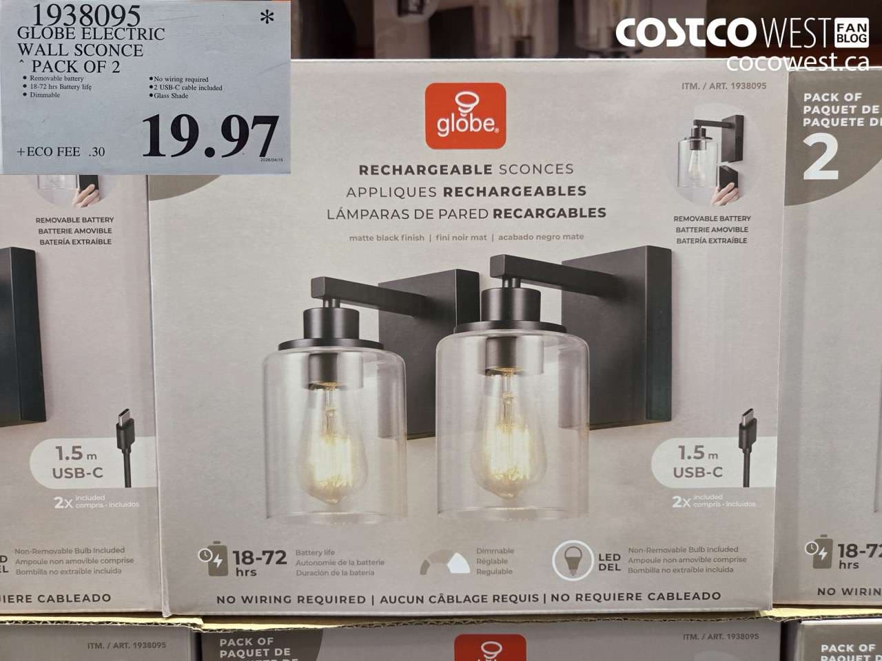 globe electric wall sconce pack of 2