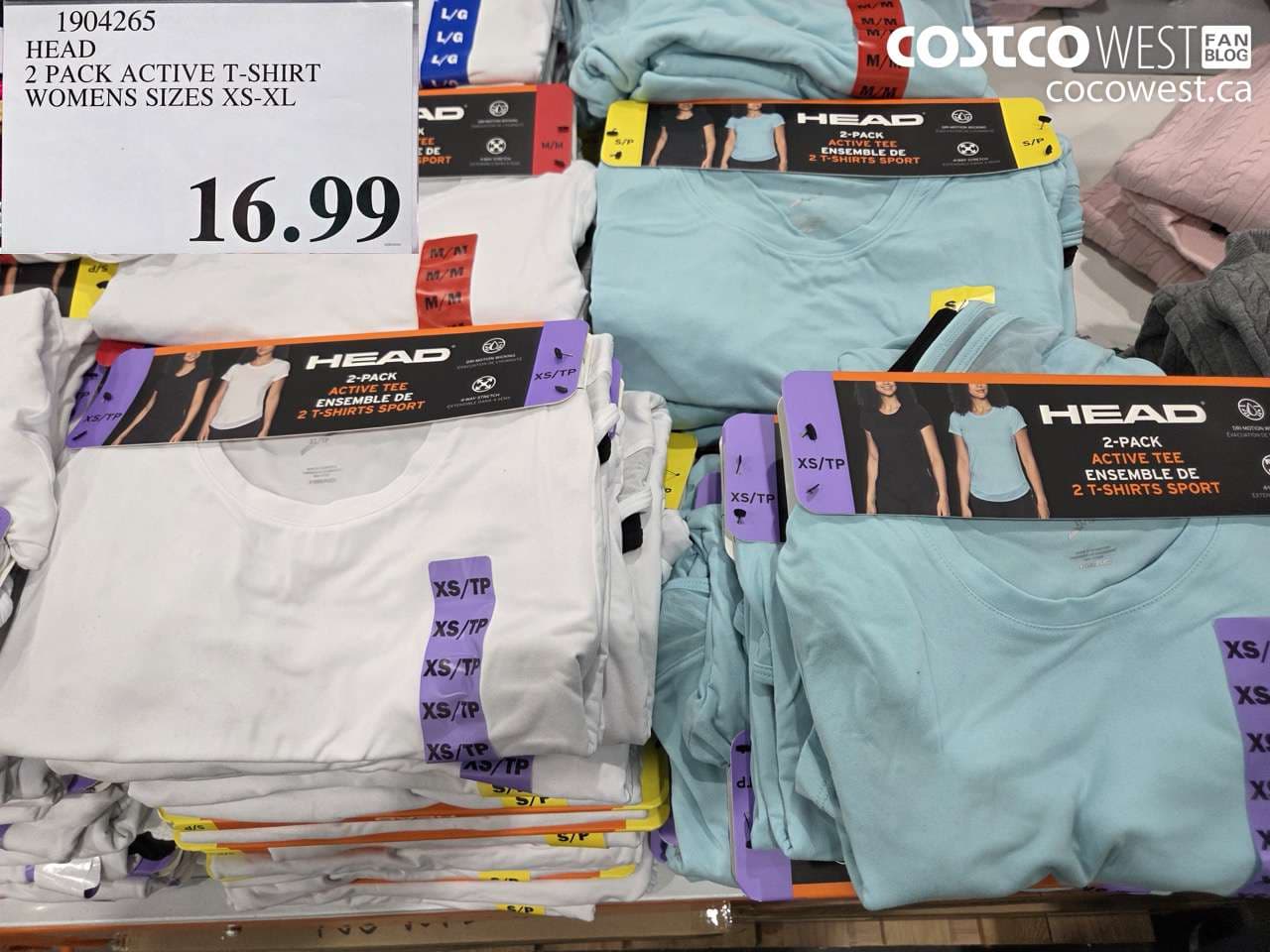 HEAD 2 PACK ACTIVE T-SHIRT WOMENS SIZES XS-XL