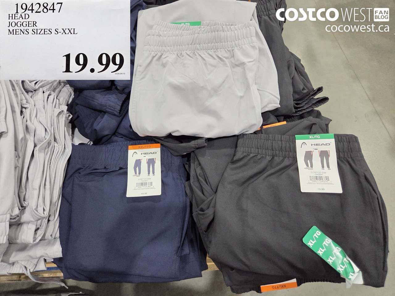 head jogger mens sizes sxxl