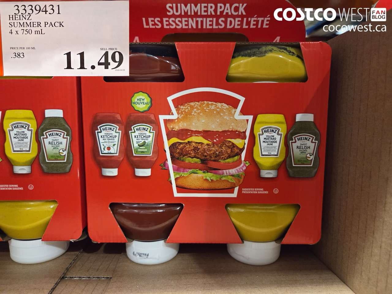 heinz summer pack 4 x 750 ml