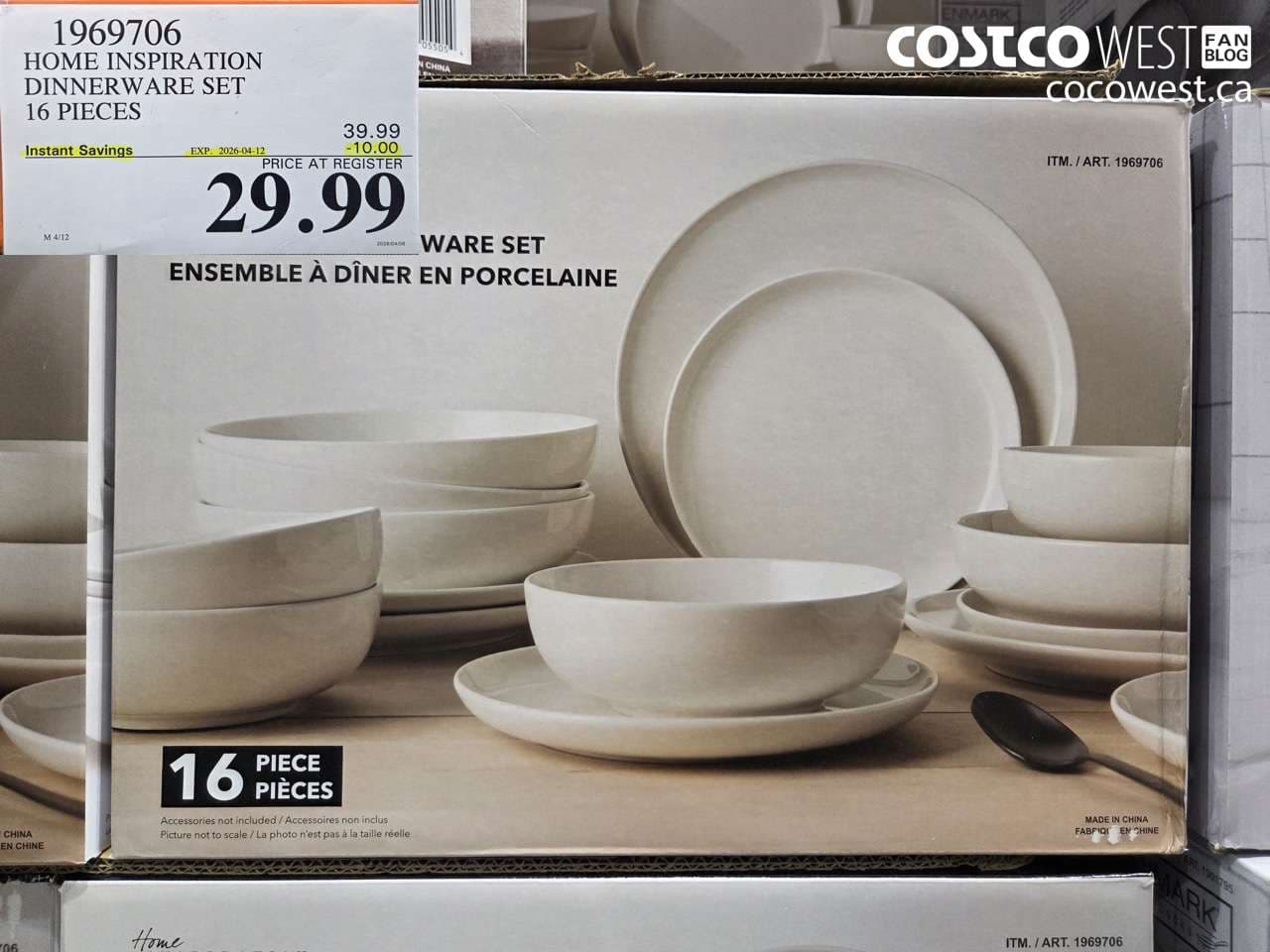 home inspiration dinnerware set 16 pieces