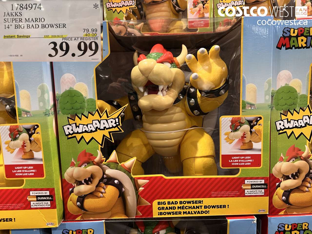 jakks super mario 14 inch big bowser