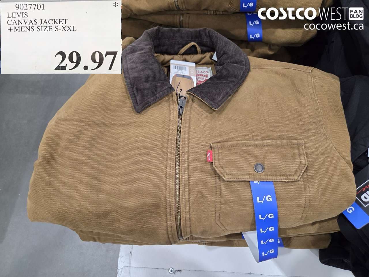 levis canvas jacket  mens size sxxl