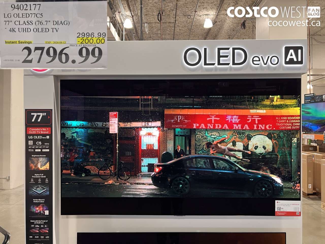 lg oled77c5 77 class 767 diag 4k uhd oled tv