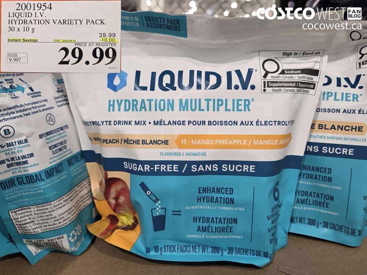 liquid iv hydration variety pack 30 x 10 g