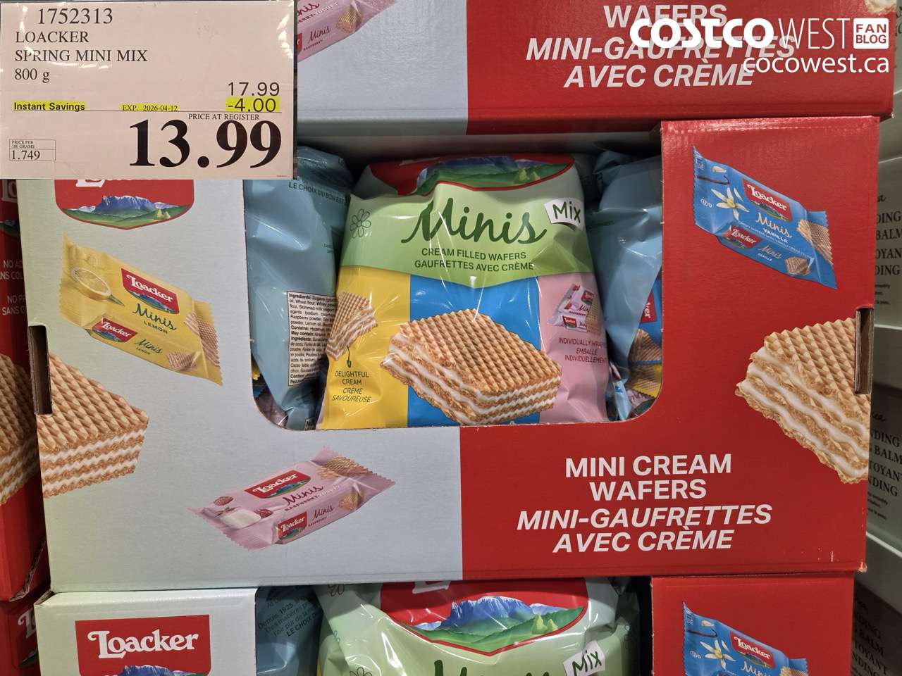 loacker spring mini mix 800 g