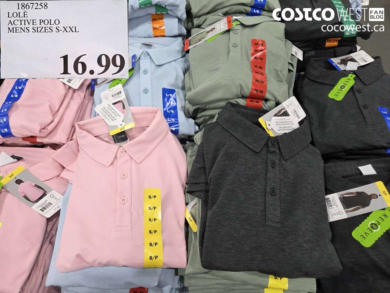 lol active polo mens sizes sxxl