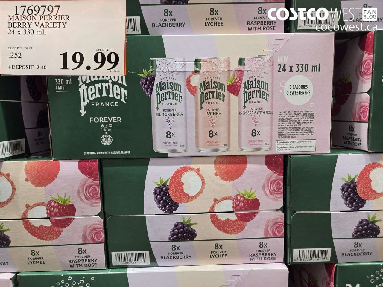 maison perrier berry variety 24 x 330 ml