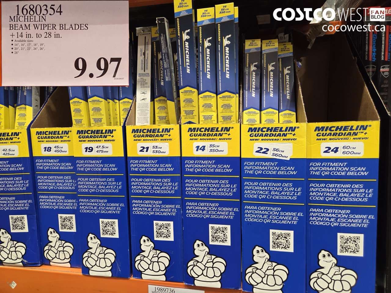 michelin beam wiper blades 14 in to 28 in