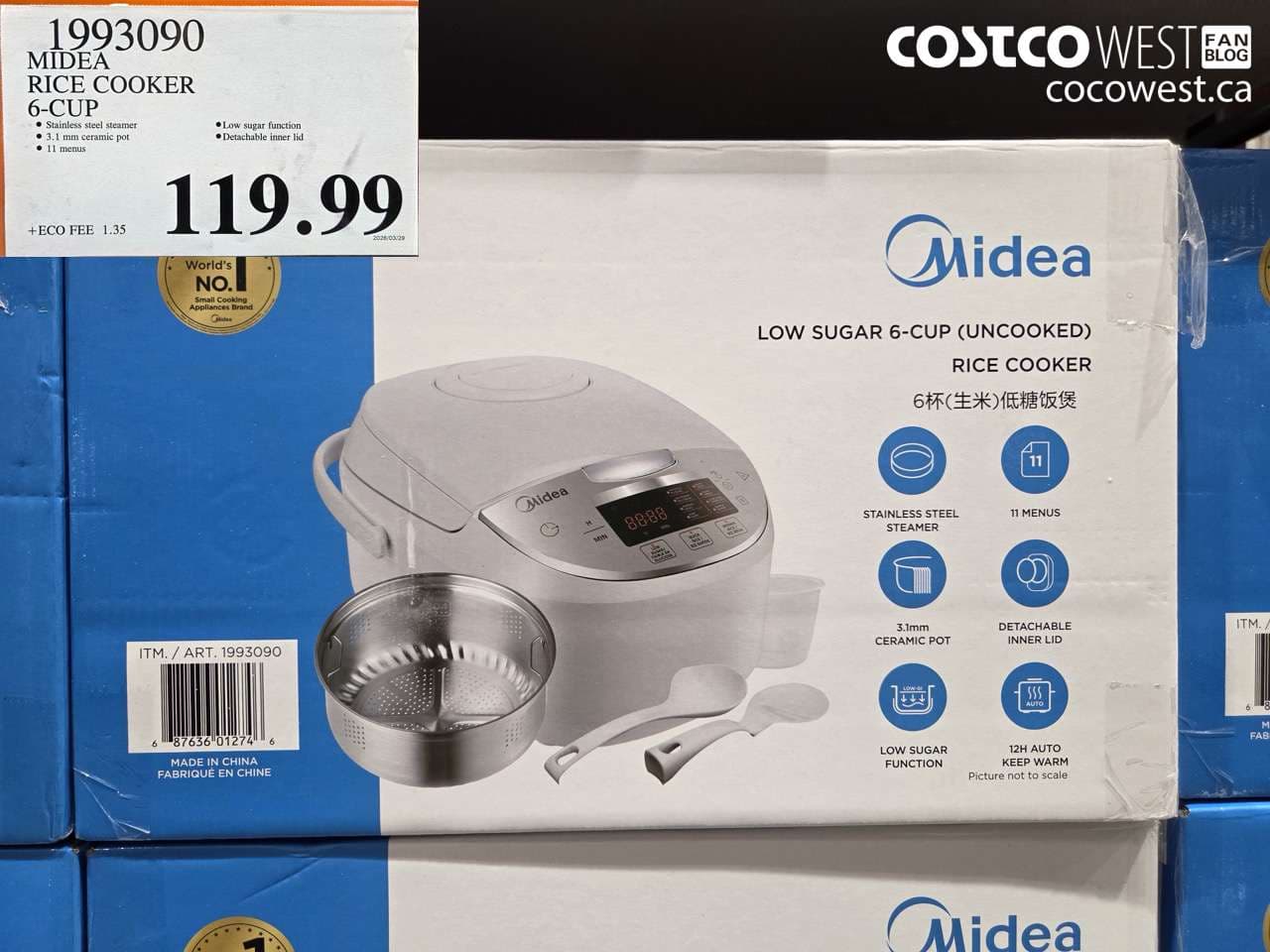 MIDEA RICE COOKER 6-CUP