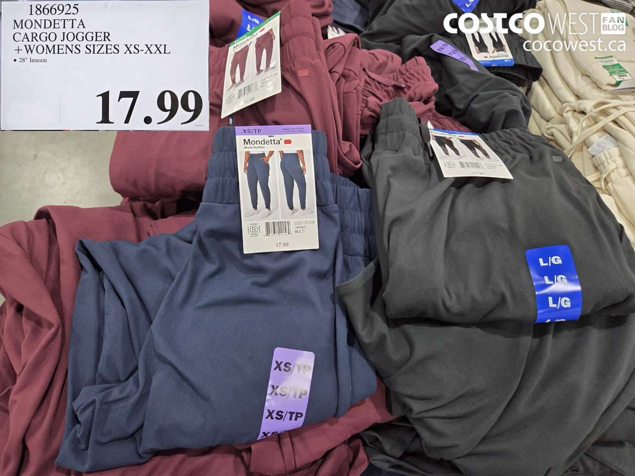 mondetta cargo jogger  womens sizes xsxxl