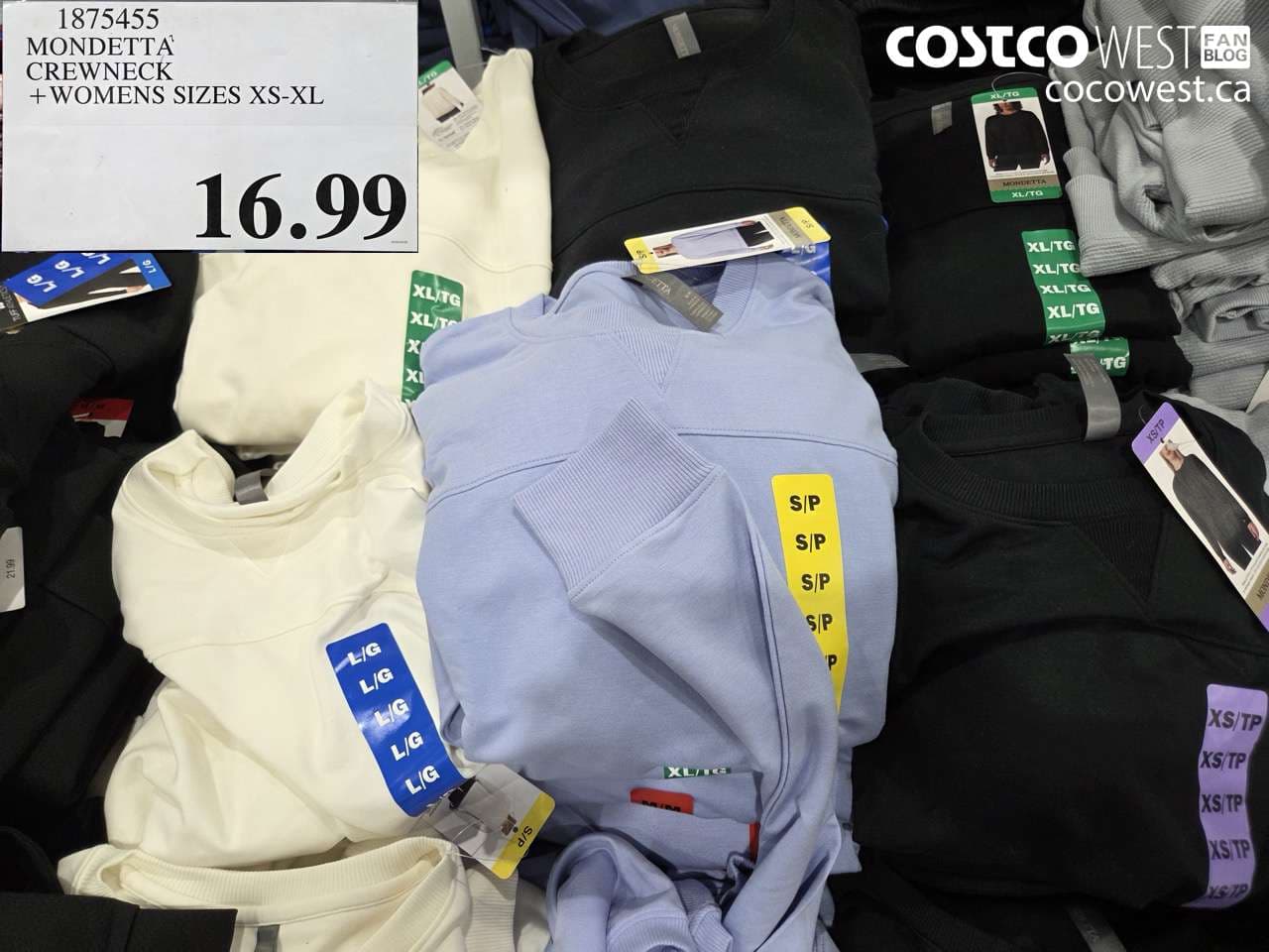 mondetta crewneck  womens sizes xsxl