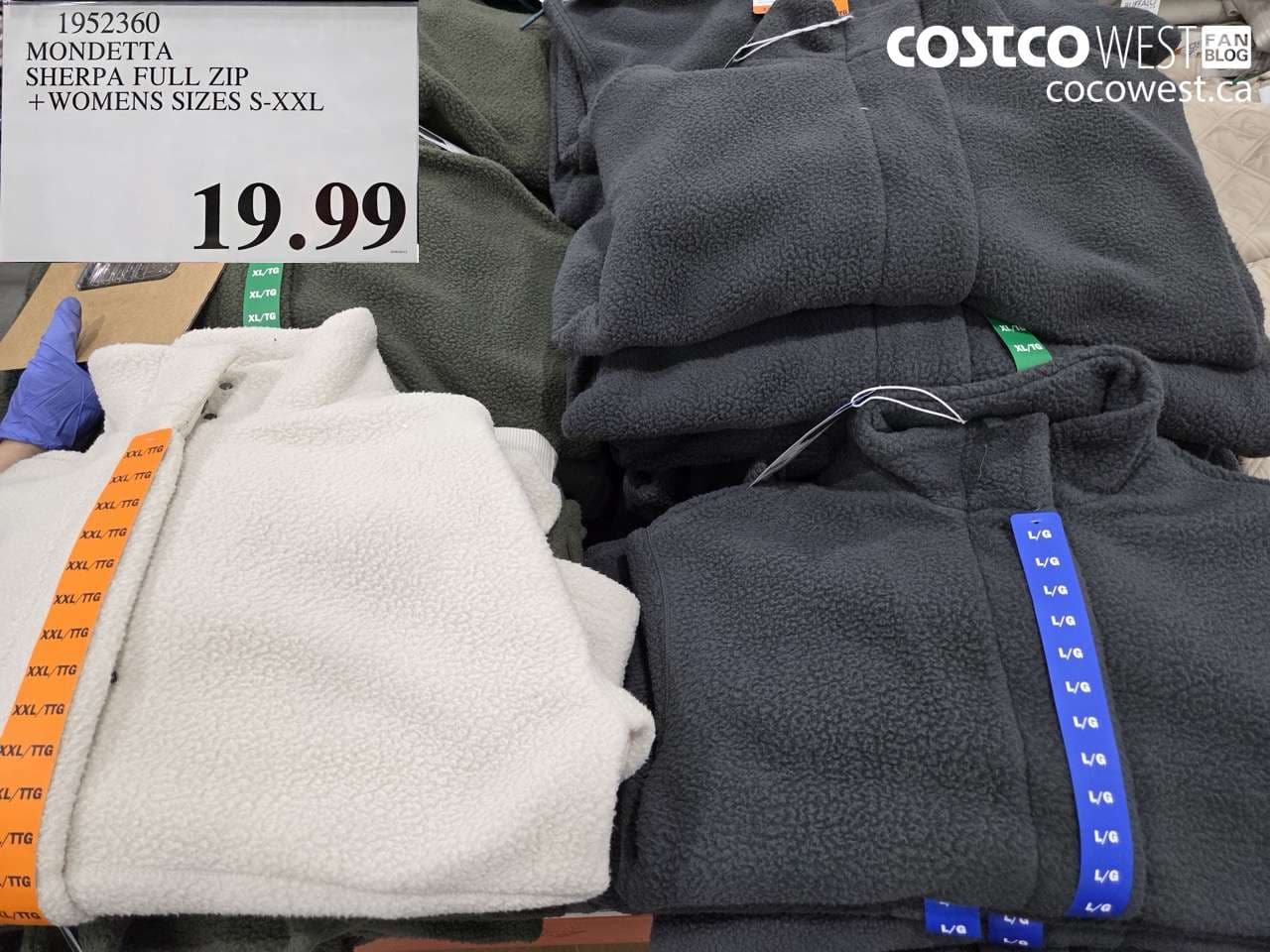 mondetta sherpa full zip  womens sizes sxxl