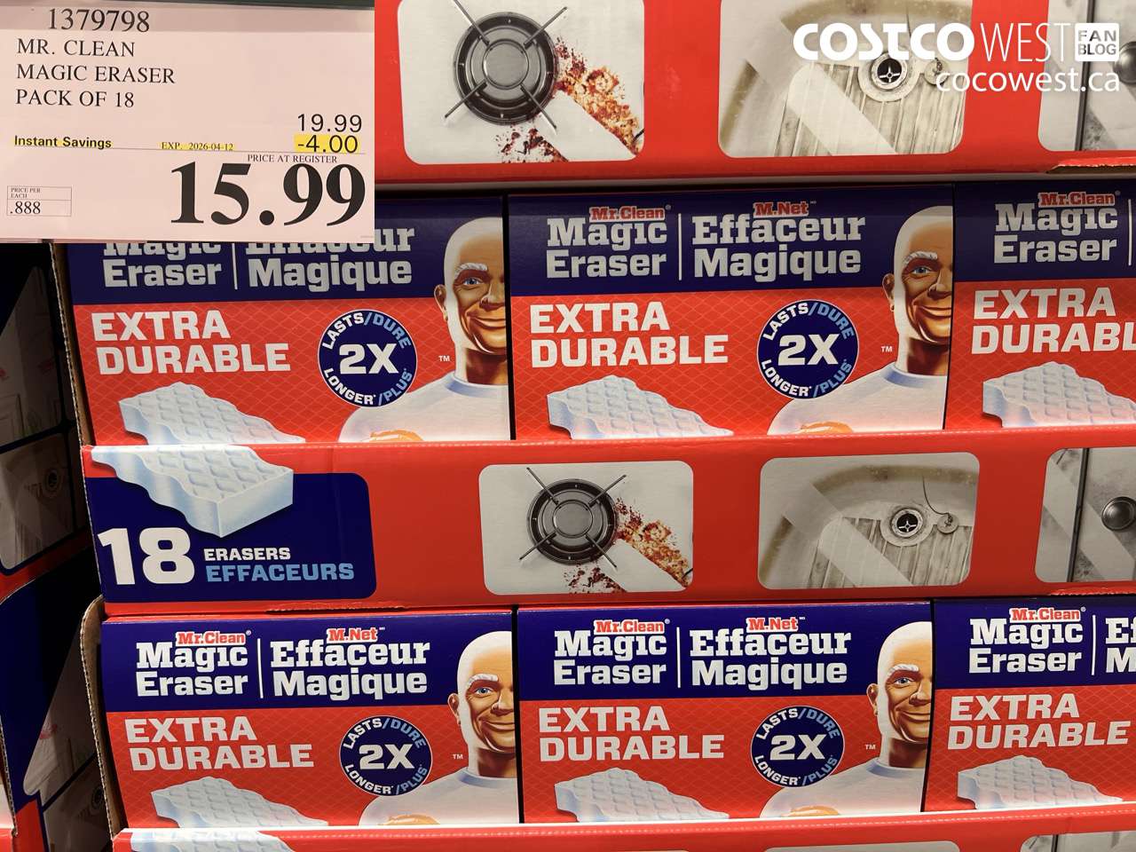 mr clean magic eraser pack of 18