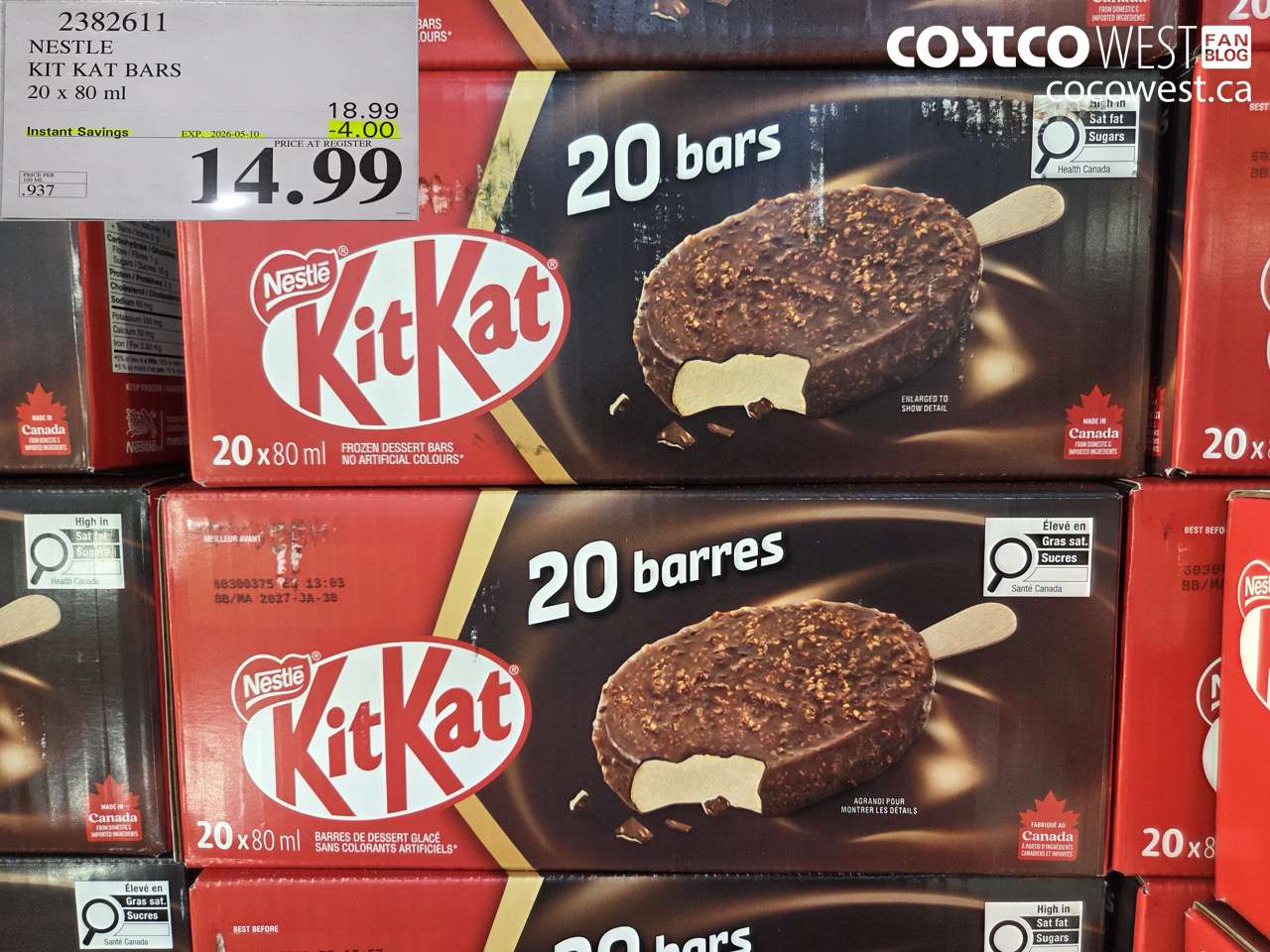 NESTLE KIT KAT BARS 20 X 80 ML