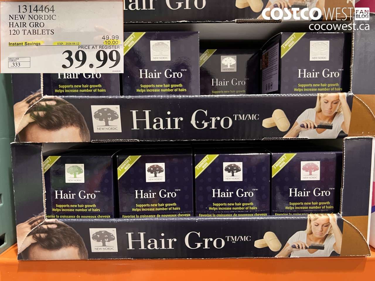new nordic hair gro 120 tablets