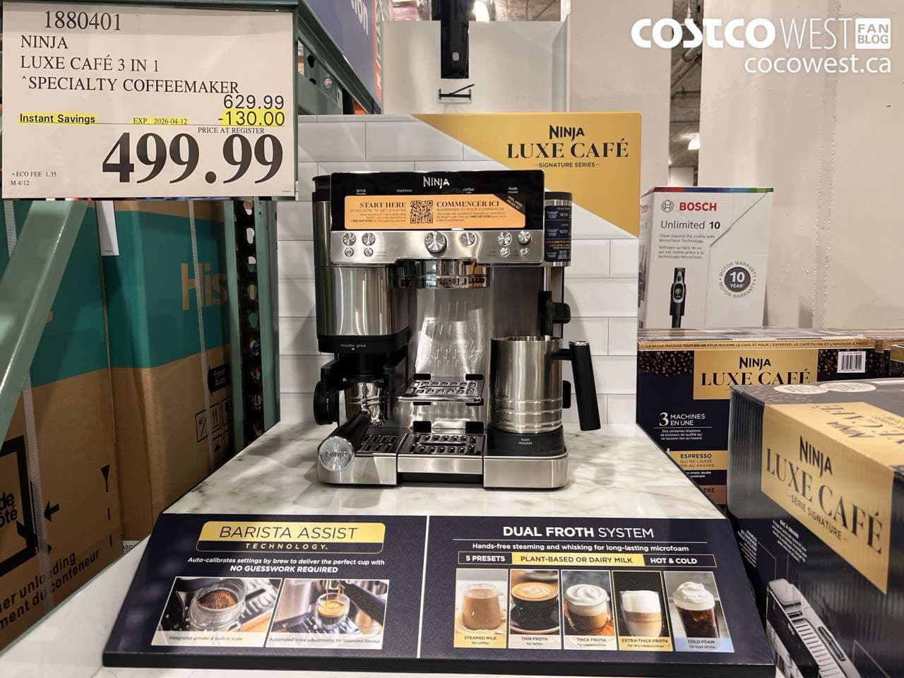 NINJA LUXE CAFÉ 3 IN 1 SPECIALTY COFFEEMAKER