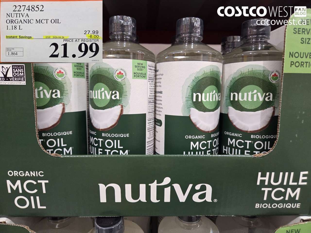nutiva organic mct oil 118 l