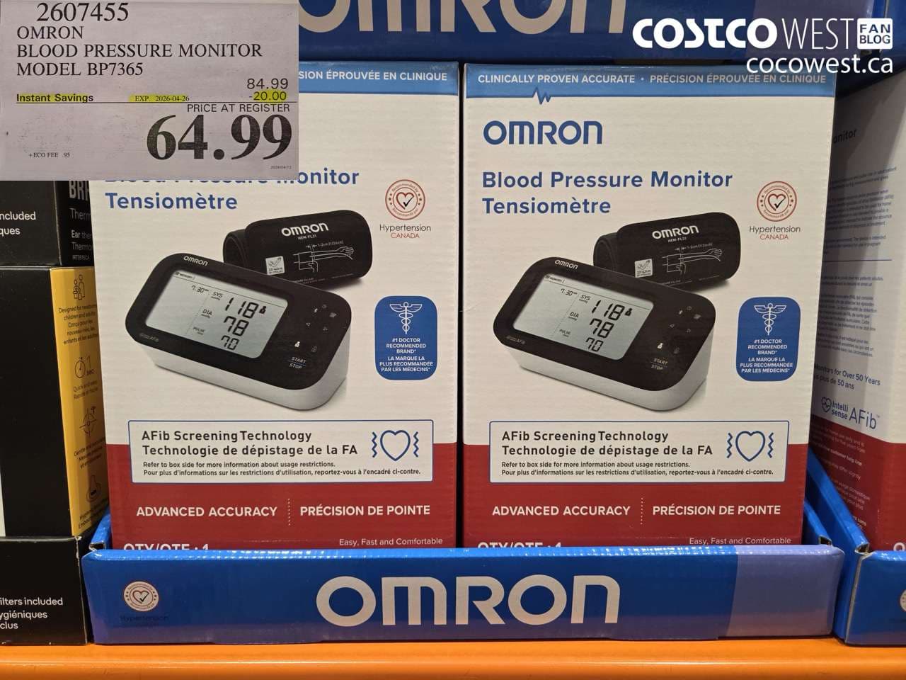 omron blood pressure monitor model bp7365