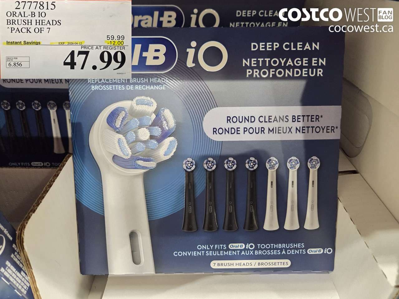 oralb io brush heads pack of 7