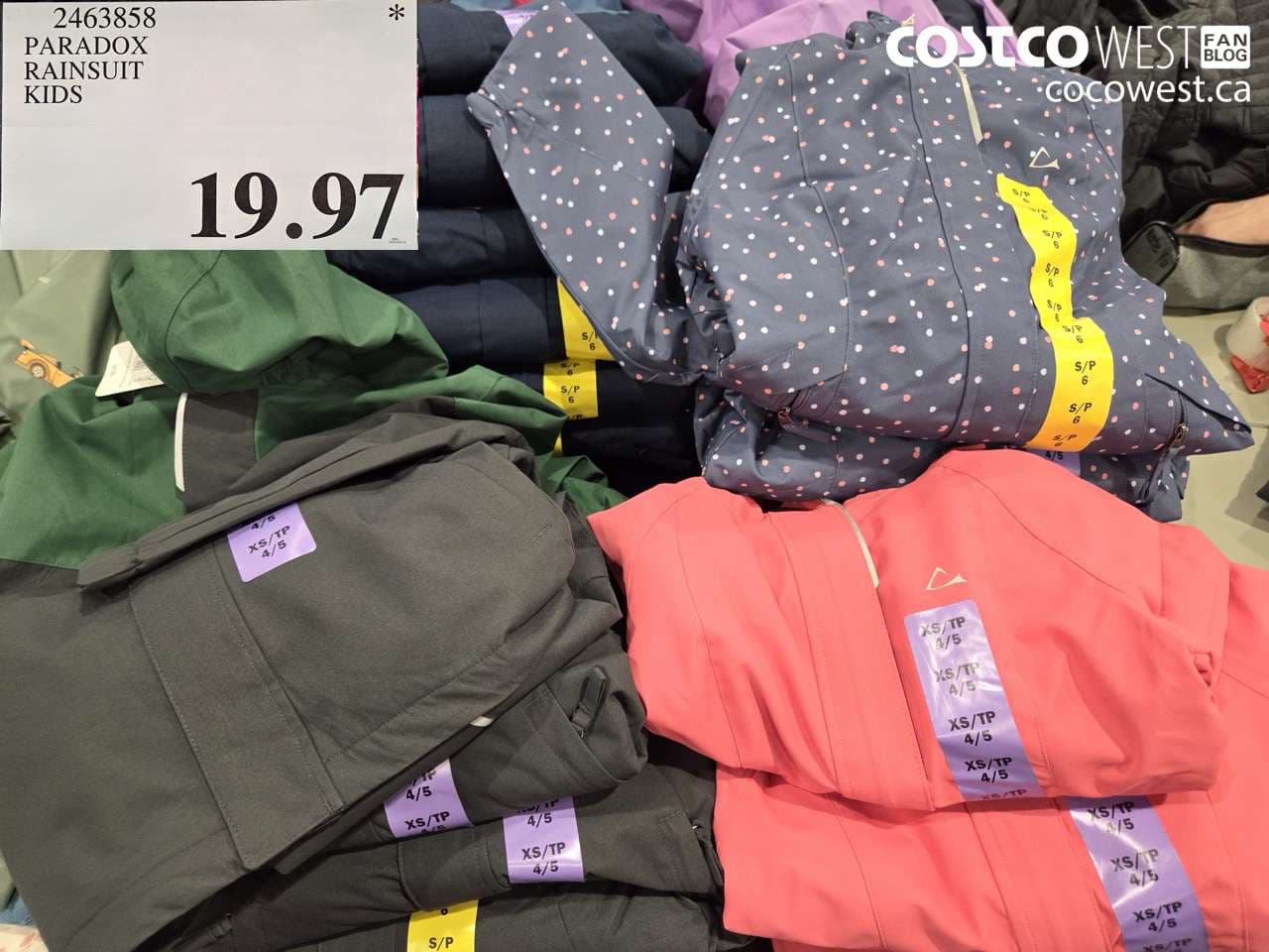 paradox rainsuit kids