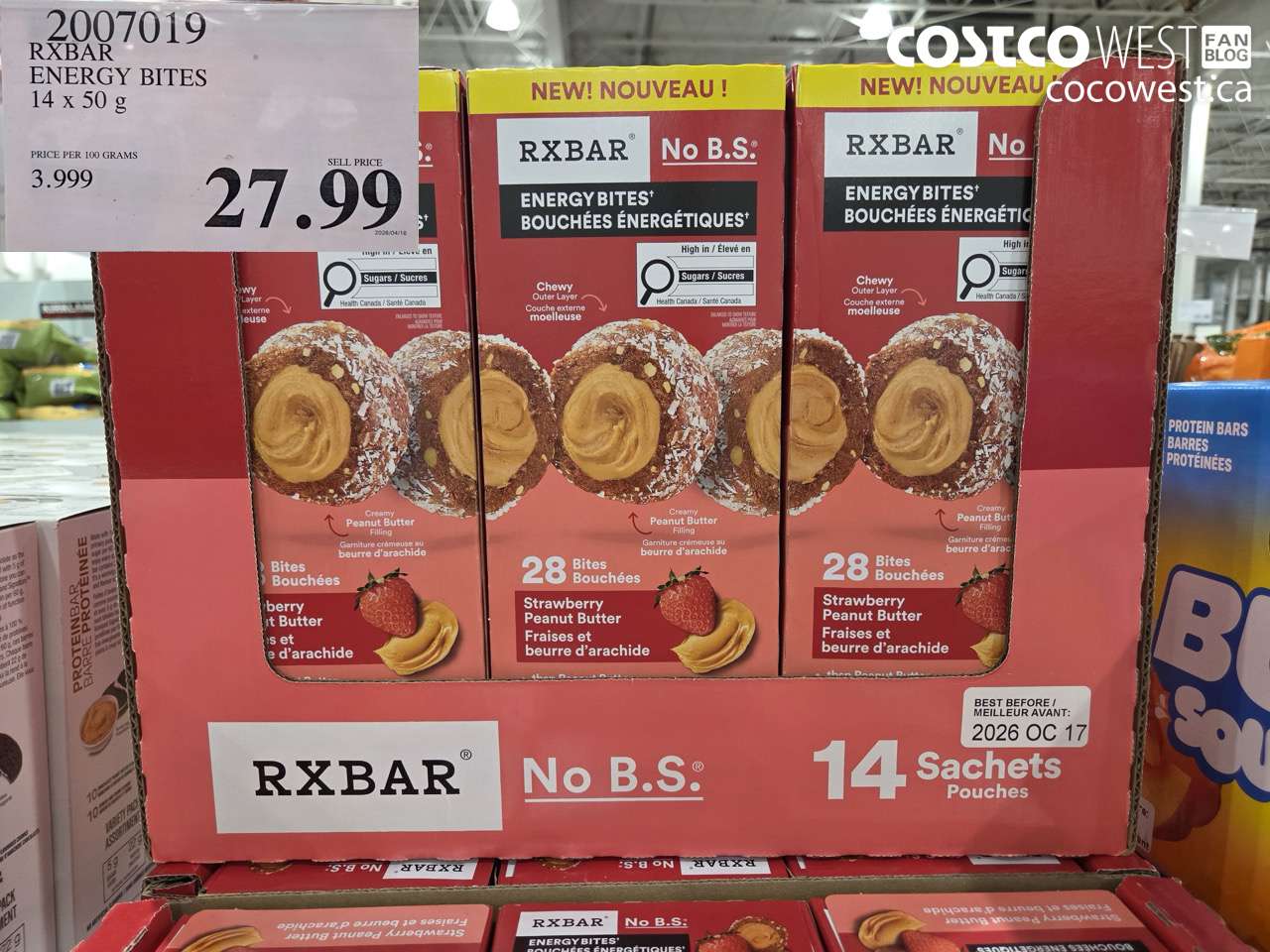 rxbar energy bites 14 x 50 g