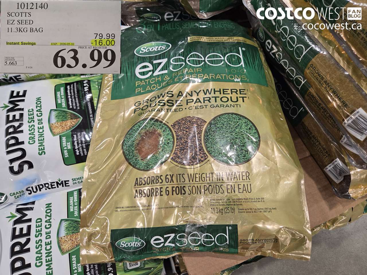 scotts ez seed 113kg bag