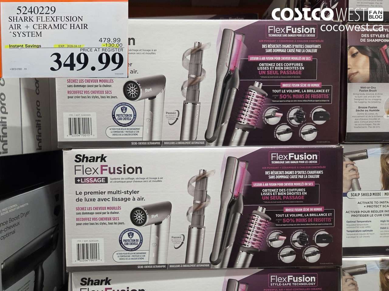 shark flexfusion air  ceramic hair system
